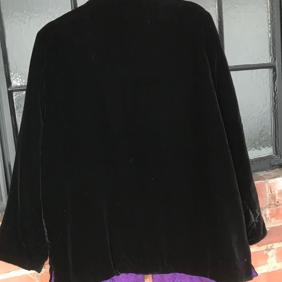 Black Velvet Reversible Jacket - Picture 4 of 6